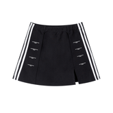 / Sporty Chic Slit Skirt / Women&