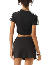 Women's Taped Cooling Performance Crop Top / Women's Active Cooling Crop Top / Performance Taped Crop Tee / Women's Sweat-Wicking Crop Top / Women's Lightweight Training Crop Top / Athletic Cooling Crop Top